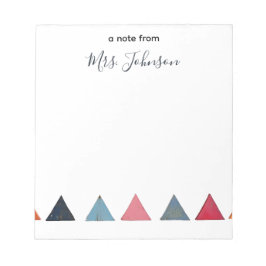 Lärargåva från Anpassningsbarna Lärare med minimal Anteckningsblock