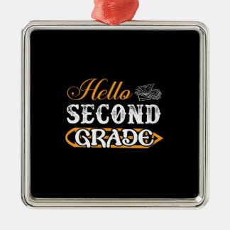 Lärargåva | Hej andra Klass Julgransprydnad Metall