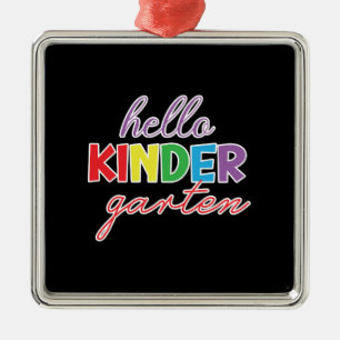 Lärargåva   Hej Kinder Garten Julgransprydnad Metall