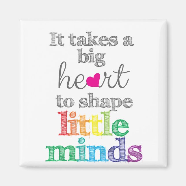 Lärargåvor: Första skoldagen, lärare Magnet (Framsidan)