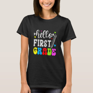 LärarHej i första Klass Roligten 1:a Klass tillbak T Shirt
