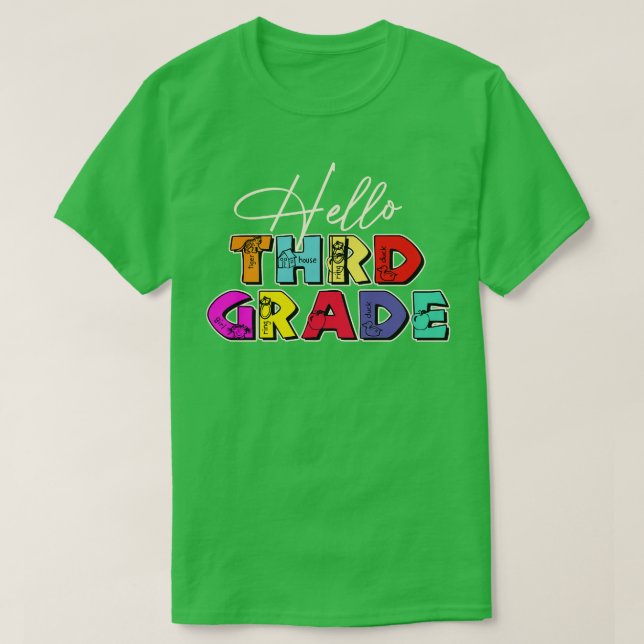 LärarHej Tredje Klass T Shirt (Design framsida)