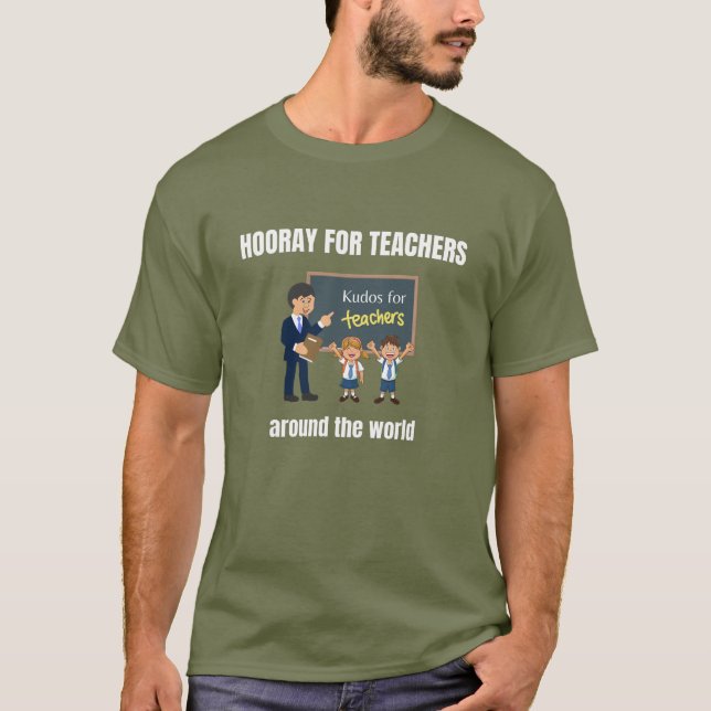 Lärarhus värld runt t shirt (Framsida)