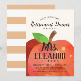 Lärarinna Apple Pension Middag Inbjudan
