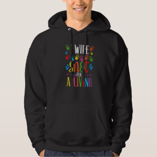 Lärarinna Snot for a Living Daycare P Hoodie