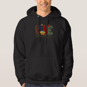 Lärarinna Woman jul Kärlek Science Teacher Tack Hoodie