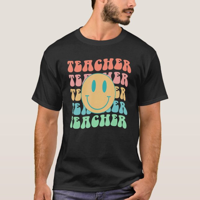 Lärarinspirerande färgbildande element tillbaka ti t shirt (Framsida)
