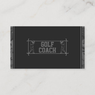 Lärarinstruktion för Golf Coach-lärare Lessons Ins Visitkort