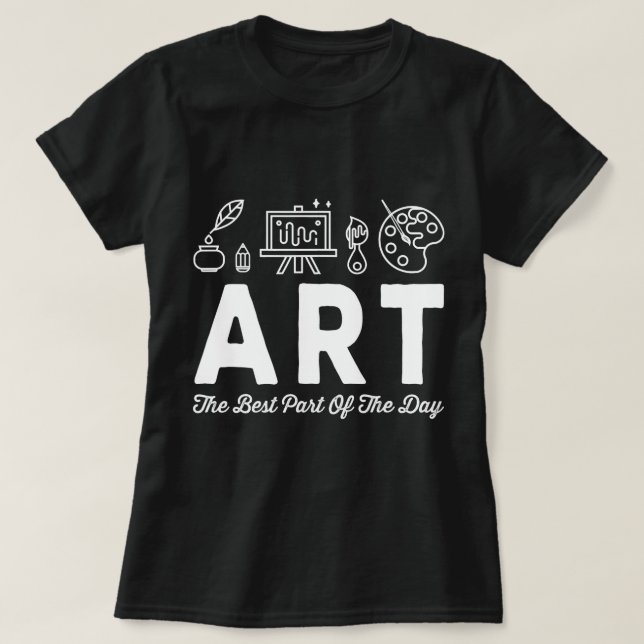 Lärarjobb Art Älskare Gift Painter Designer Art T Shirt (Design framsida)