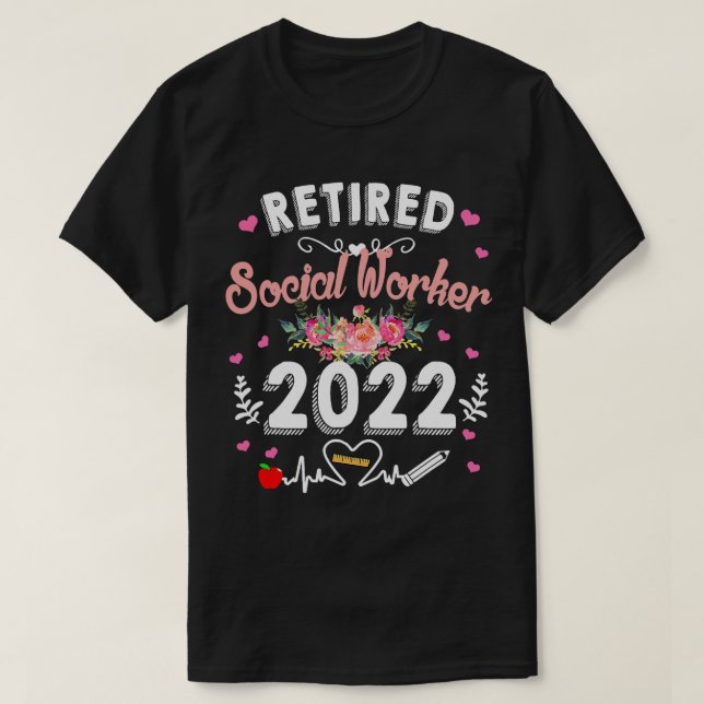 Lärarjobb pensionerad Social arbetarklass Lärare T Shirt (Design framsida)