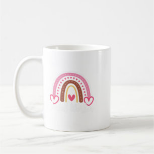 Lärarjobb Social Worker Boho Rainbow tillbaka till Kaffemugg