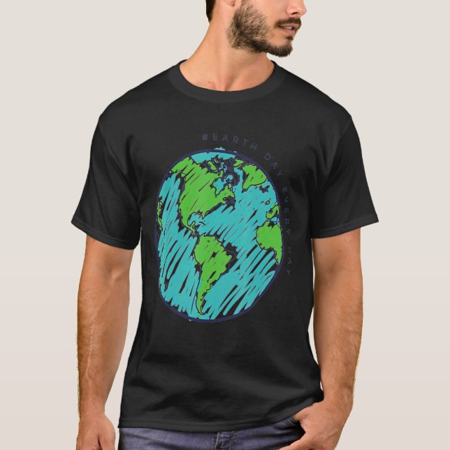 Lärarjorddagen Varje dag 1 T Shirt (Framsida)
