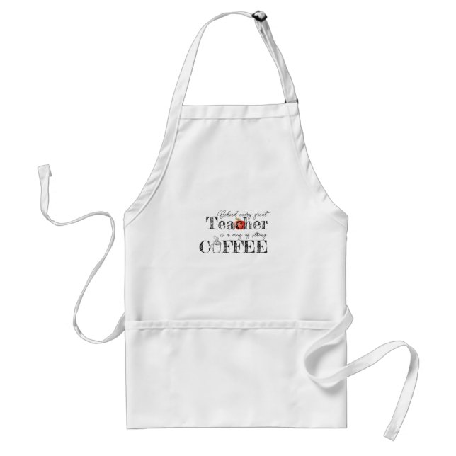 Lärarkaffe Apron Förkläde (Framsidan)