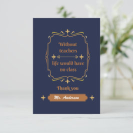 Lärarkänning tack för ditt kort