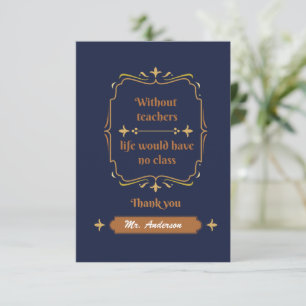 Lärarkänning tack för ditt kort