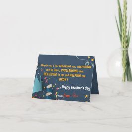 Lärarkänning - tackkort