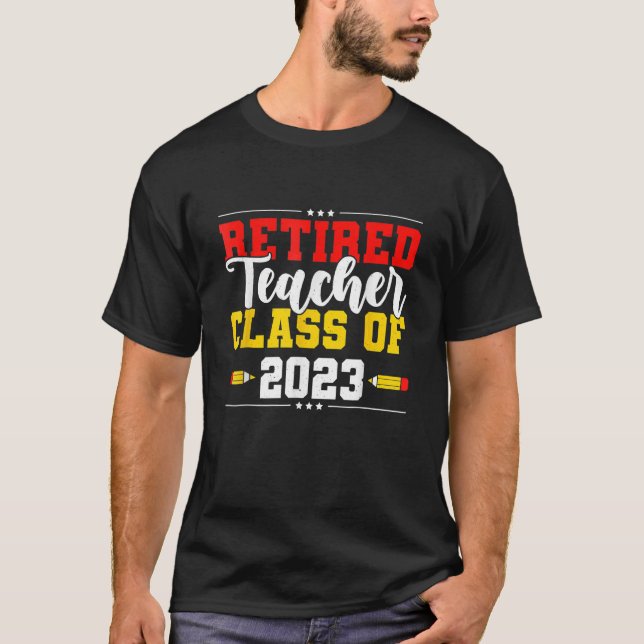 Lärarklass 2023: Skola G:s sista dag T Shirt (Framsida)