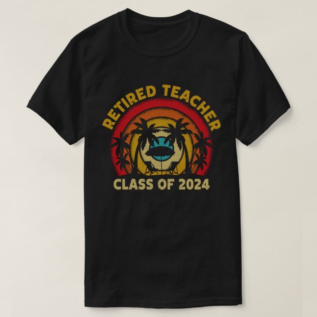 Lärarklass i Pension 2024 T Shirt (Design framsida)