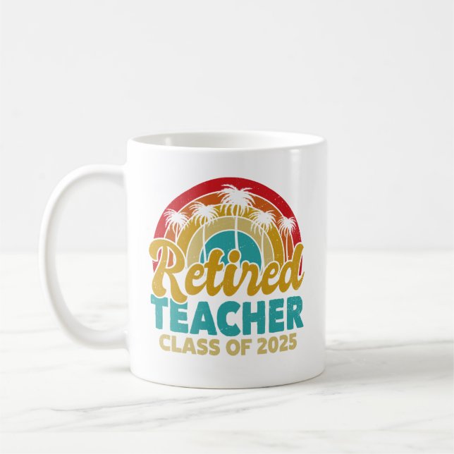 Lärarklass i Pension 2025 Kaffemugg (Vänster)