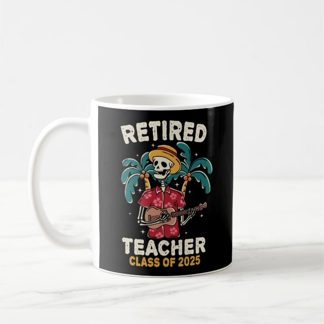 Lärarklass i Pension 2025 Kaffemugg (Vänster)