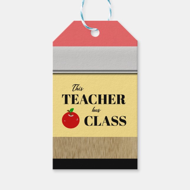 lärarklass presentetikett (Framsidan)