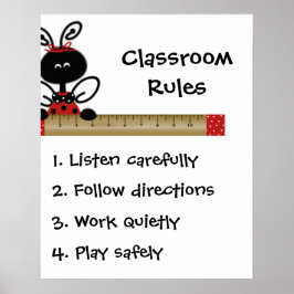 Lärarklass Regler Poster