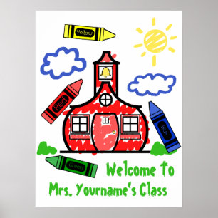 Lärarklassrum Poster - Schoolhouse & Kritor