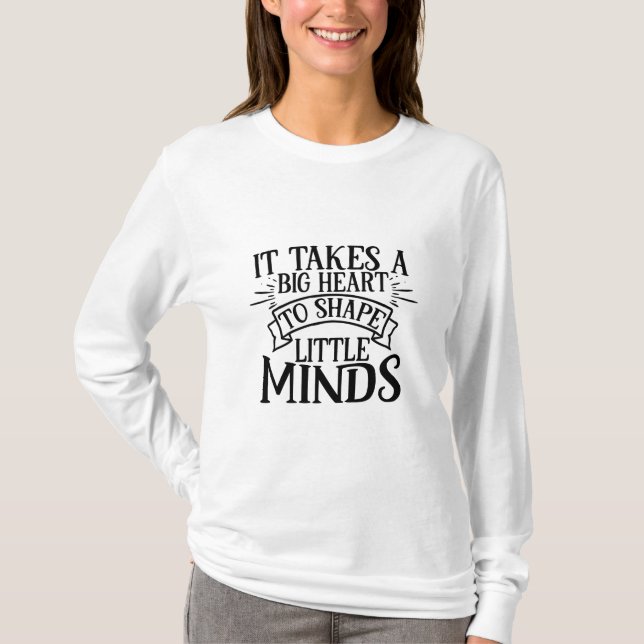 Lärarkonst den formar små minnen t shirt (Framsida)