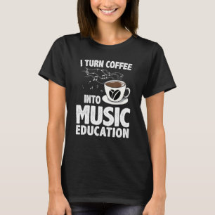 Lärarkonst för Women Manar Musician Cof T Shirt