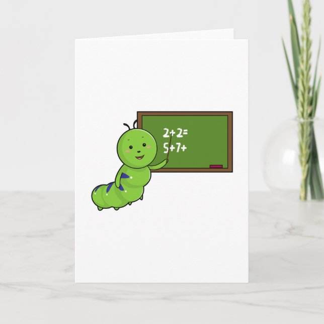 Lärarkonstapel med svart tavla kort (Framsida)