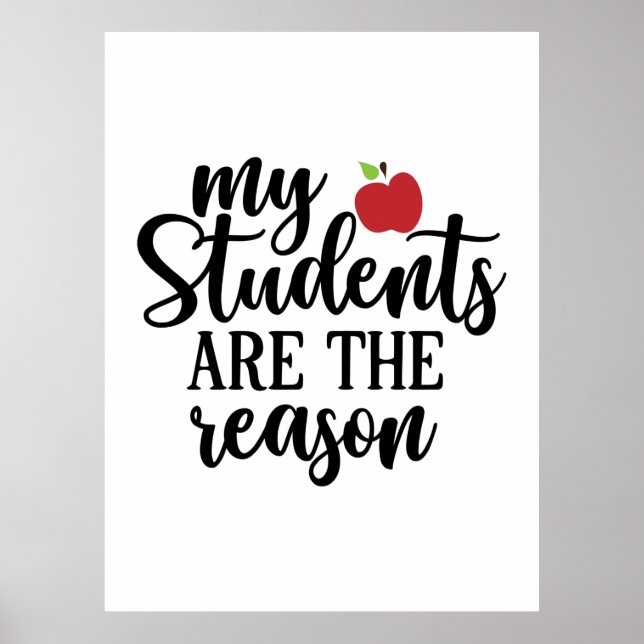 Lärarkonsten mitt Studenter är orsaken till detta Poster (Framsidan)