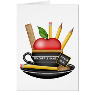 Lärarkort för Apple Kopp Hälsningskort