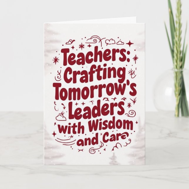 Lärarkort God jul Kort (Framsida)