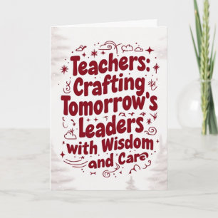 Lärarkort God jul Kort