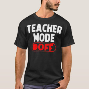 Lärarläge av förra dagen vid sommaruppehållet i sk t shirt