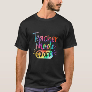 Lärarläge av Tie Dye Funny School Summer Break T Shirt