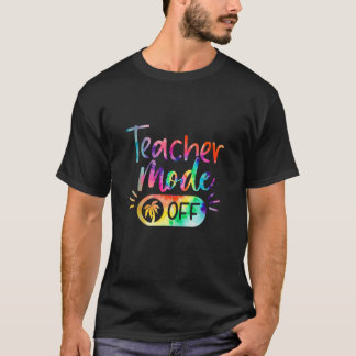 Lärarläge av Tie Dye Funny School Summer Break T Shirt