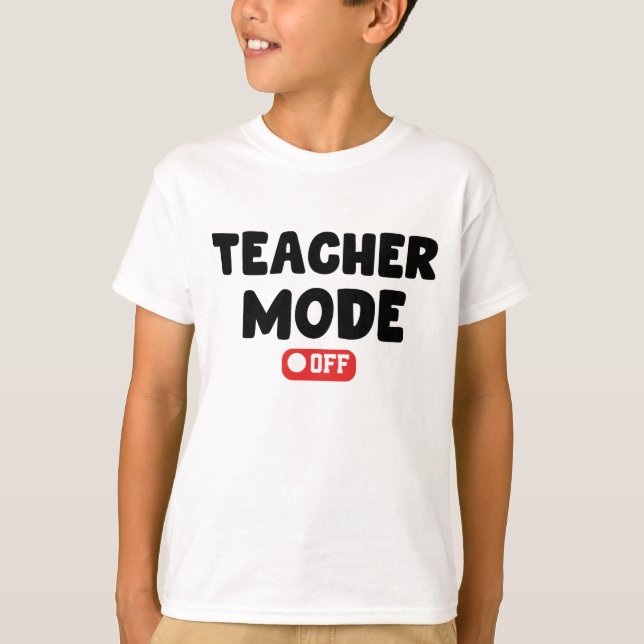 Lärarläge av Trendig Desing, Roliga meningar T Shirt (Framsida)