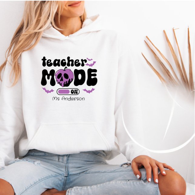 Lärarläge på Halloween Anpassningsbar Tote Bag T Shirt (Skapare uppladdad)