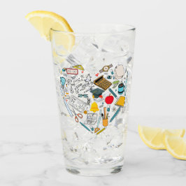 Lärarlärare Professor Verktyg Heart Glaskopp