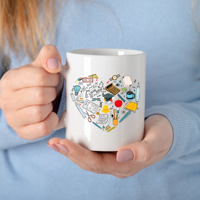 Lärarlärare Professor Verktyg Heart Kaffemugg (Skapare uppladdad)