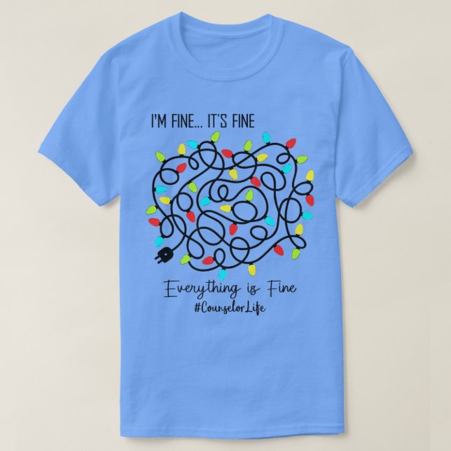 Lärarlärarinna.. Allt är Bra Christm T Shirt (Design framsida)