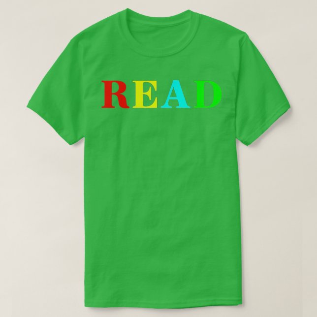 Lärarläsning läst i Färg Bok T Shirt (Design framsida)