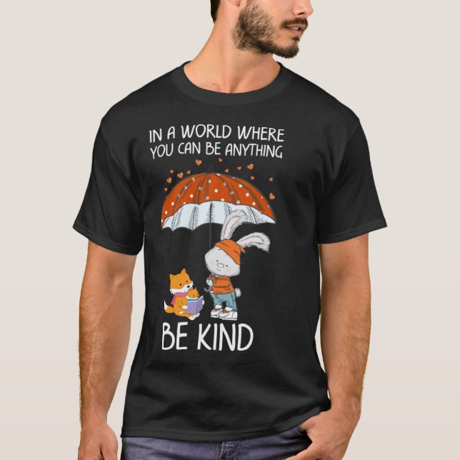 Lärarlivet är bra för lärare Red Fox Rabbit E T Shirt (Framsida)