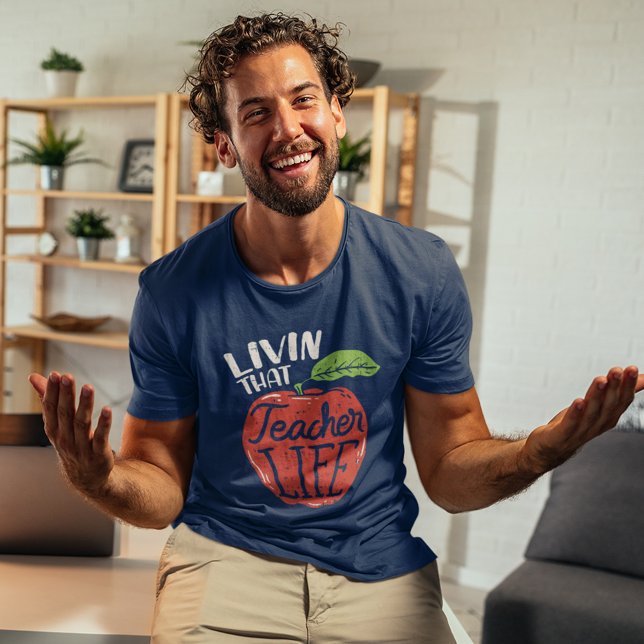 Lärarlivet i Back to school T Shirt (Back to School Living that Teacher Life Fun Matching T-Shirt)