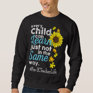 Lärarlivets autism varje barn kan lära sig lång ärmad tröja