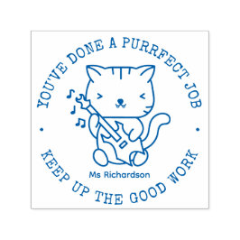 Lärarlovprisa Kattunge Perfekt i Cat Självfärgande Stämpel