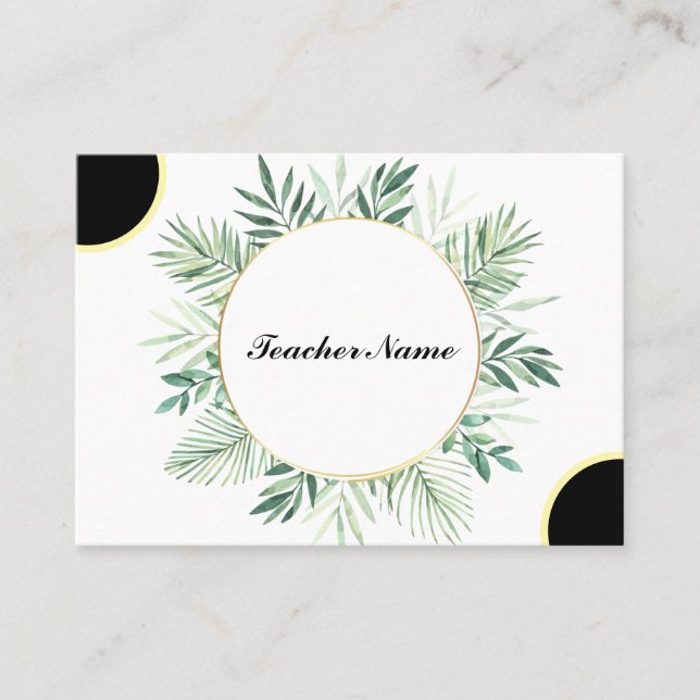 lärarmall visitkort (Framsida)