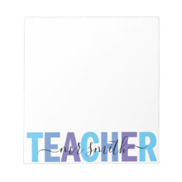 Lärarmanus Namn Blå och Violetta Herrar Anteckningsblock