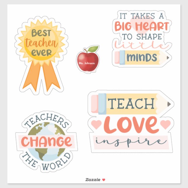 Lärarmärkningsstämplingspaket Klistermärken (Ark)